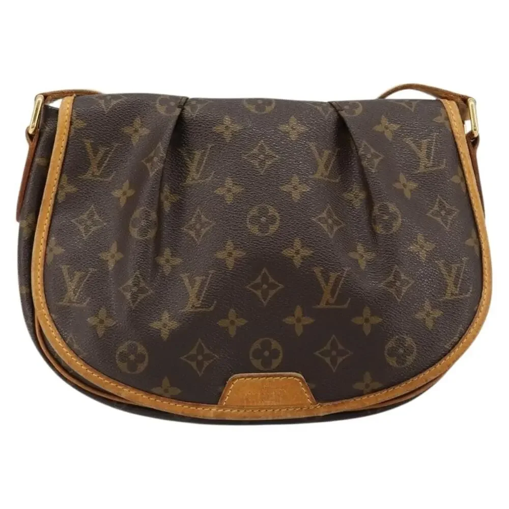 Louis Vuitton Monogram Menilmontant PM Shoulder Bag Brown
